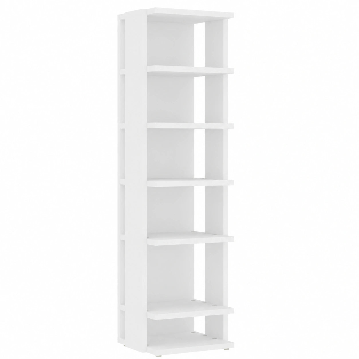 Armario Zapatero Multifuncional con Asiento, Blanco 25x27x102 cm