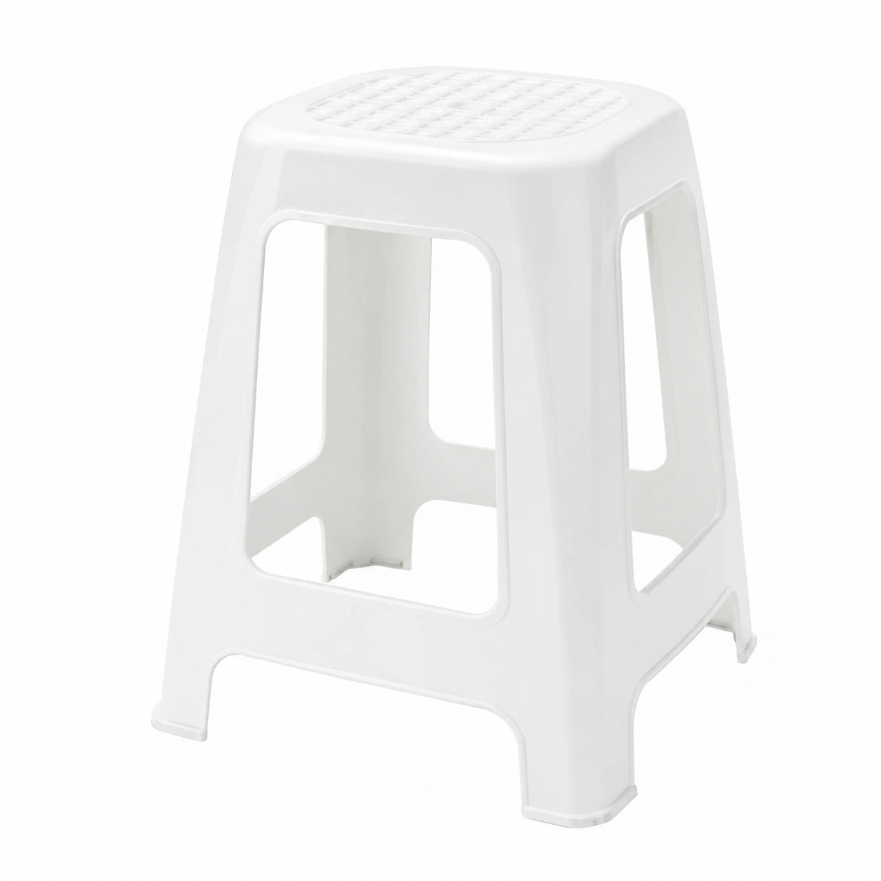 Taburete Alto Multiuso Blanco, 46x29x26 cm