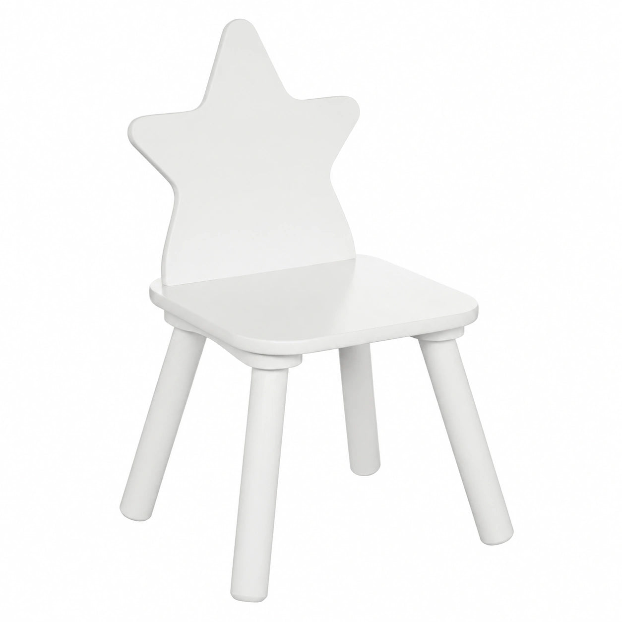 Atmosphera - Silla Infantil Estrellas - Madera de Pino Blanca