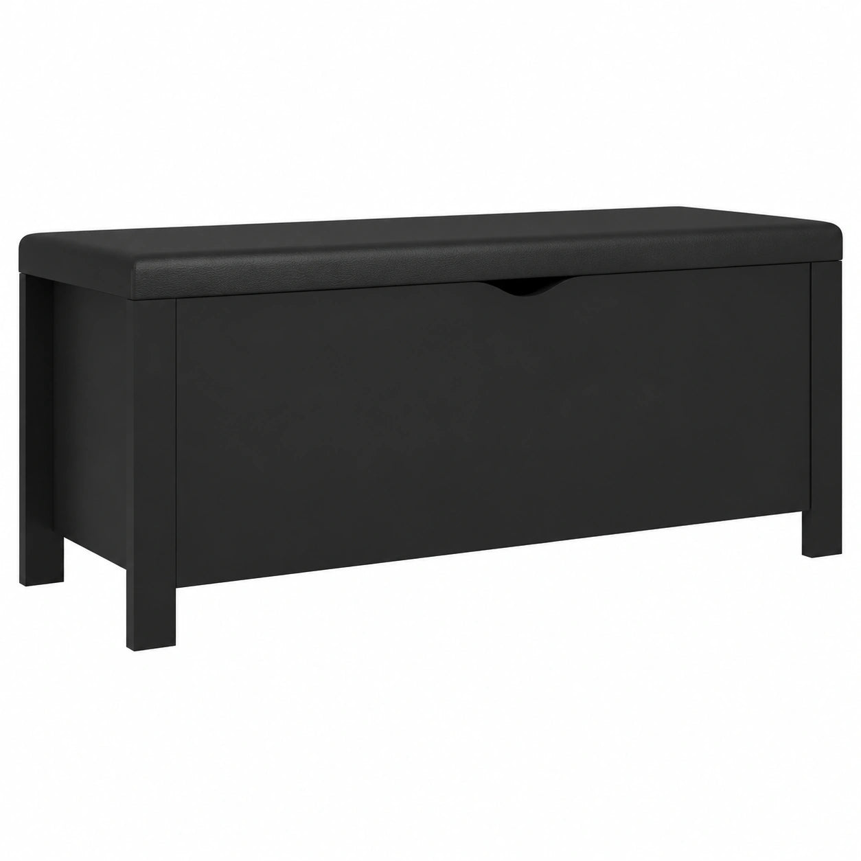 Banco de Almacenamiento para Zapatos con Cojín, Negro 105x40x45 cm