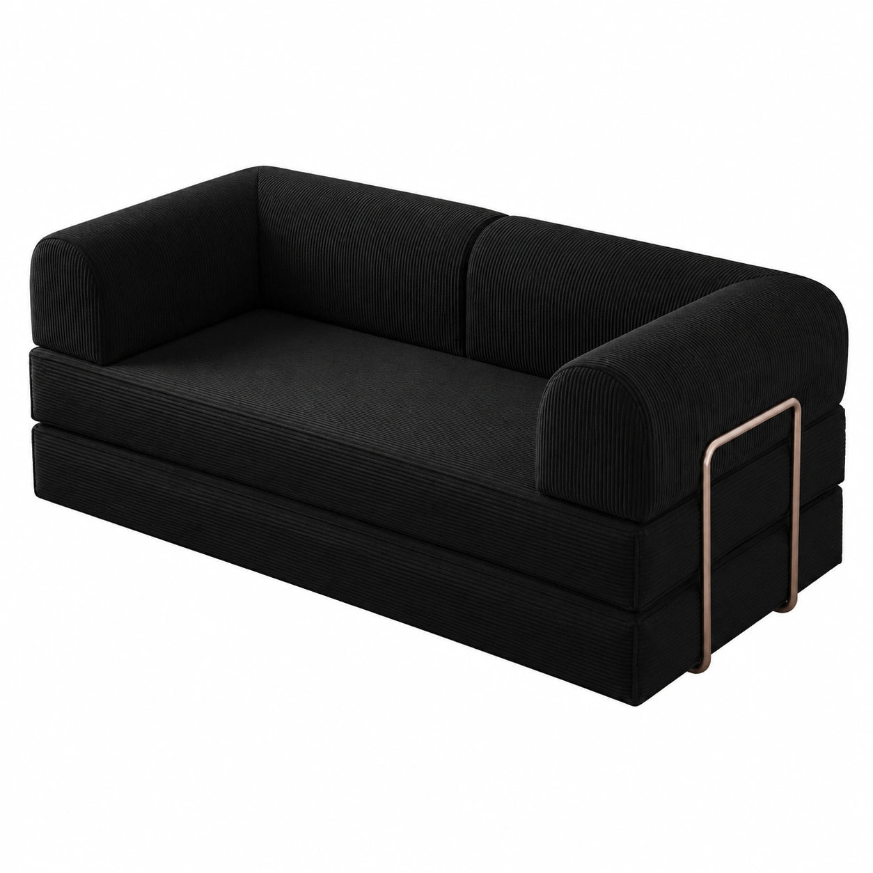 Sofá cama modular de espuma densa con reposabrazos para sala y dormitorio