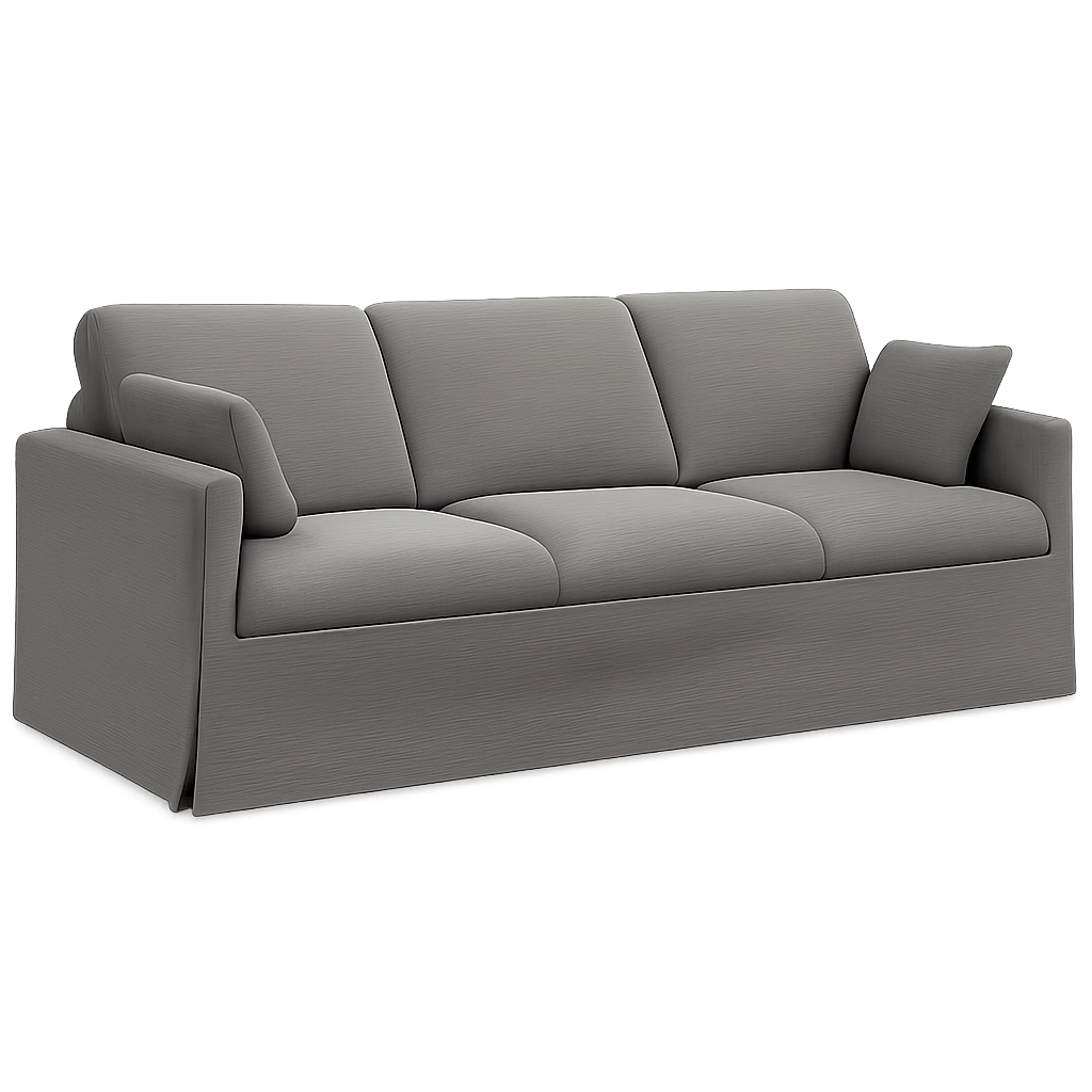 Sofá Modular de Terciopelo Gris Oscuro para Sala de Estar, 228x78x80 cm, Diseño Ergonómico y Espacioso