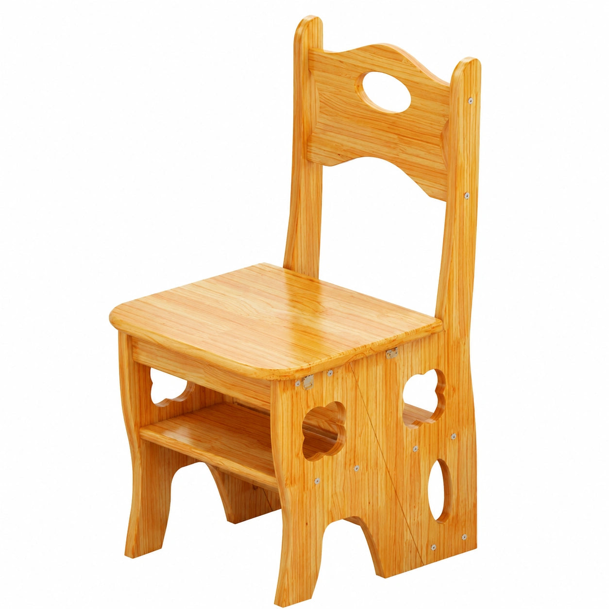Silla Plegable Multifuncional para Hogar, Oficina y Ocio, Color Marrón