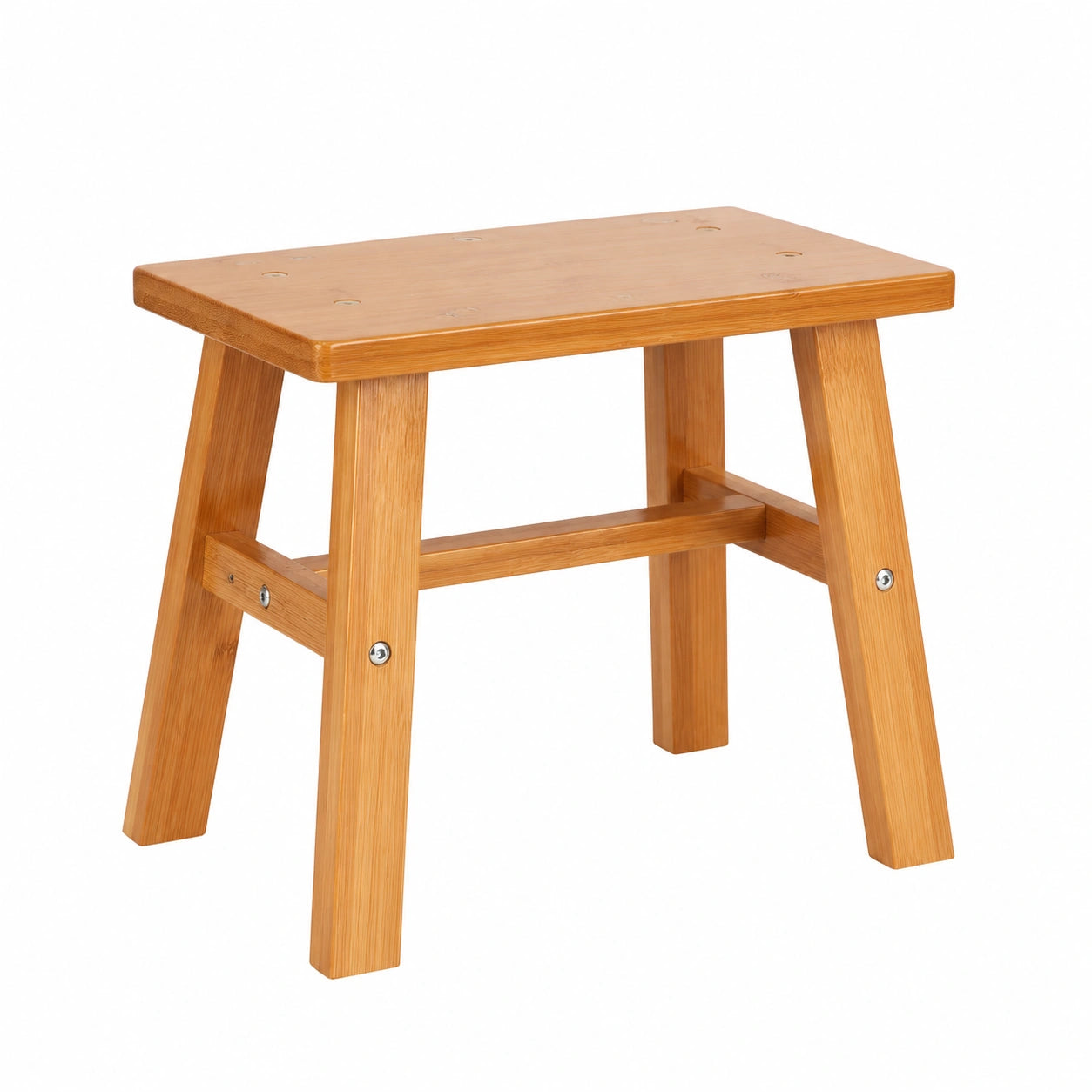 Taburete Esquinero de Madera para Ducha con Almohadillas Antideslizantes