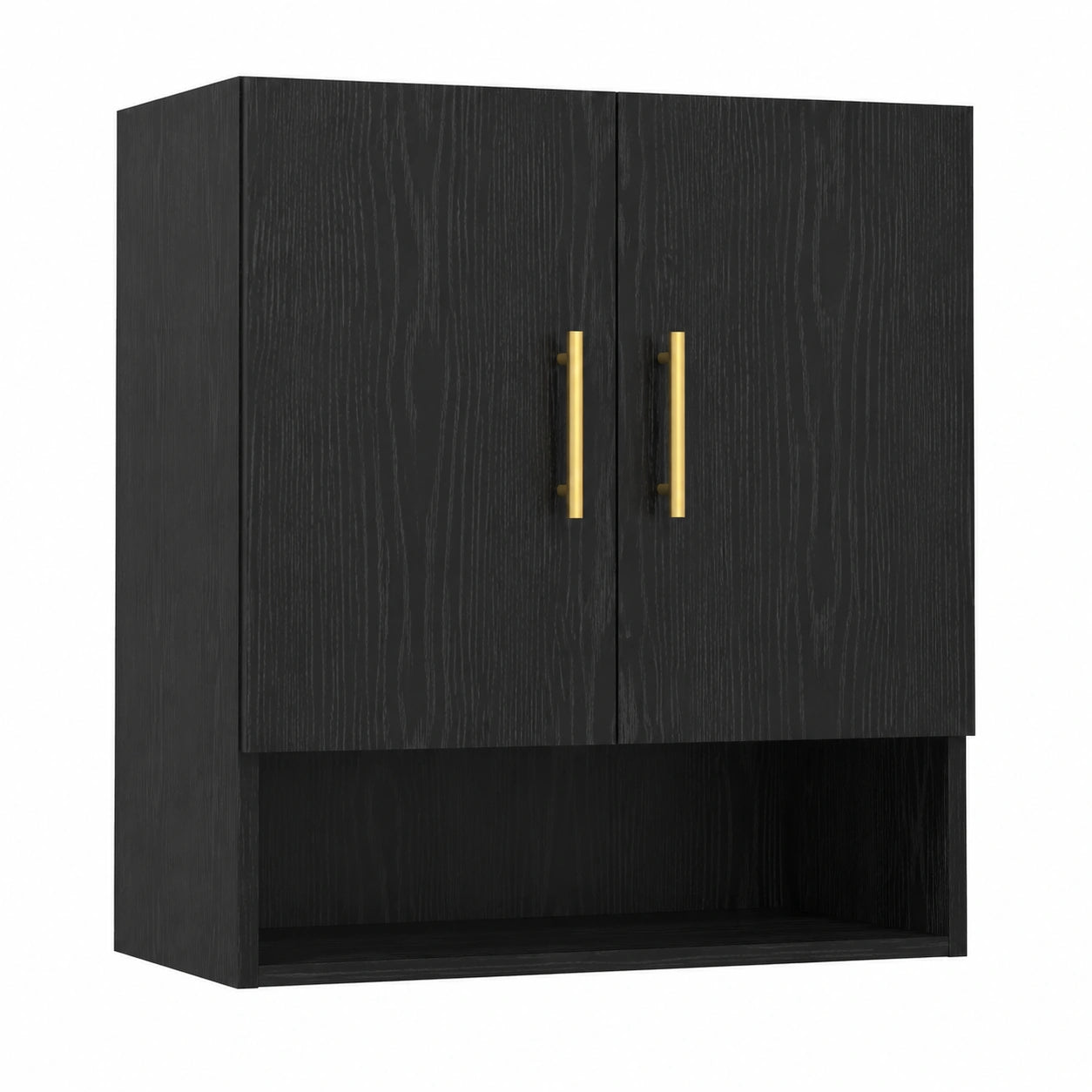 Armario de Pared de Roble Negro 60x31x70 cm, Almacenamiento Moderno