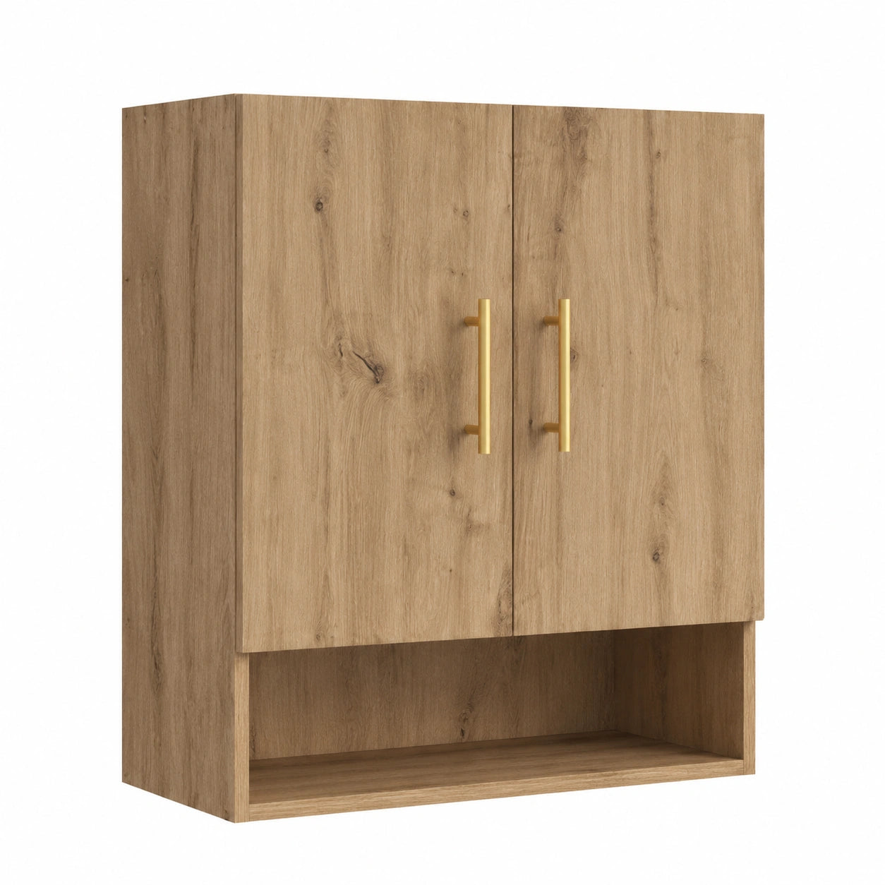 Armario de Pared Roble 60x31x70 cm con Estilo Artesano