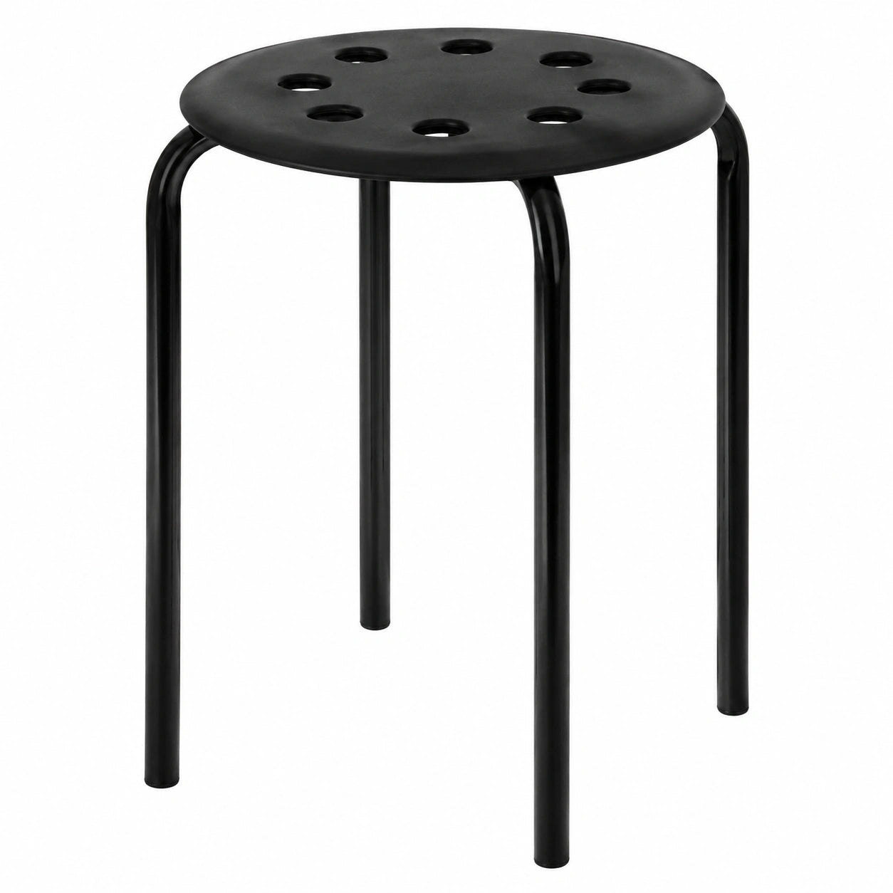 Taburete Apilable Marius de 45 cm en Negro
